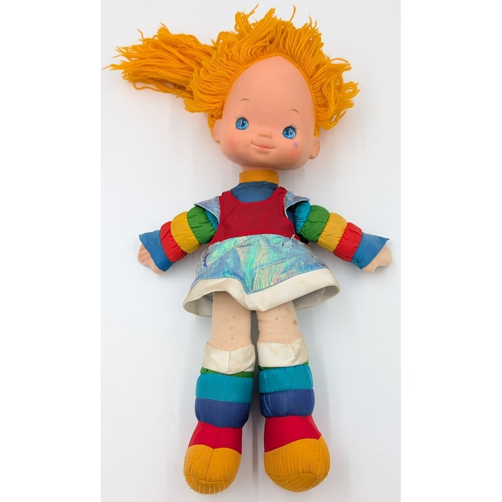 Vintage 1983 Rainbow Brite 18" Plush Doll Toy 1980s Large Hallmark Mattel VTG